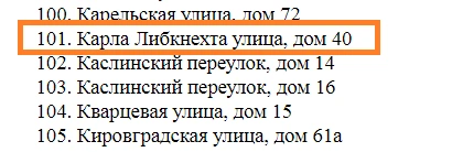 Дом под снос на 101-м месте в списке | Источник: скриншот постановления