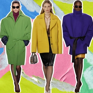 Забудь о нейтральных оттенках — зимой 2025/26 решись на яркое цветное пальто