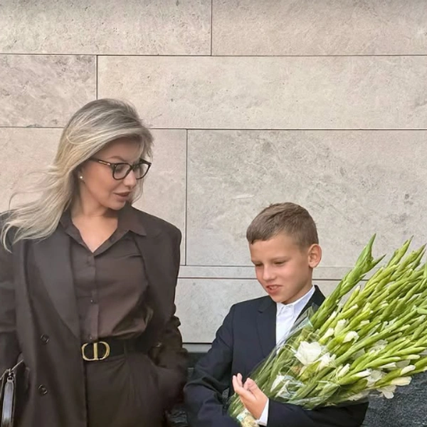 Надежда Стрелец с сыном