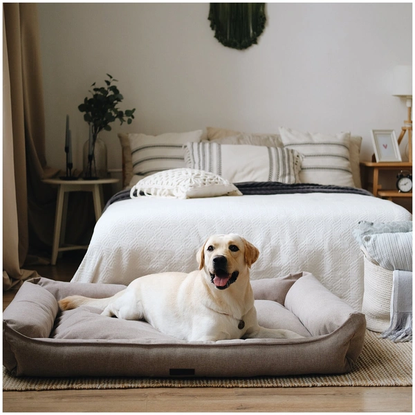 Лежанка для животных со съемным чехлом «Рогожка», Pet Bed