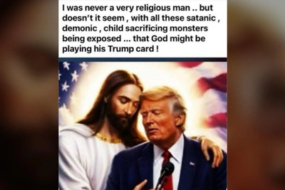 Трамп критикуют за новое 'богохульное' фото с Иисусом