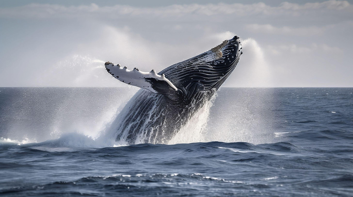 Зачем киты выпрыгивают из воды?