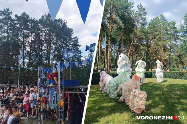 В прошлом году посмотреть на выступления уличных театров собрались несколько тысяч человек | Источник: Алёна Воропаева / Voronezh1.ru