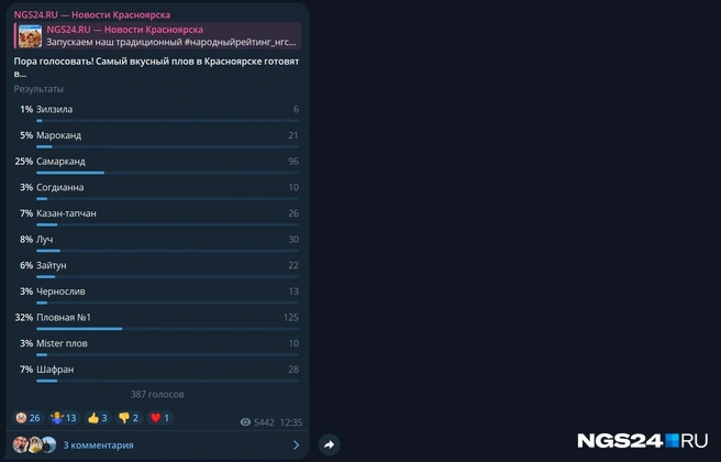 Вот так распределились голоса | Источник: NGS24.RU / Telegram