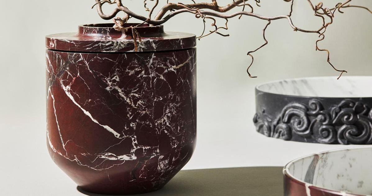 Мраморные вазы Кристофа Пийе для Kreoo | myDecor