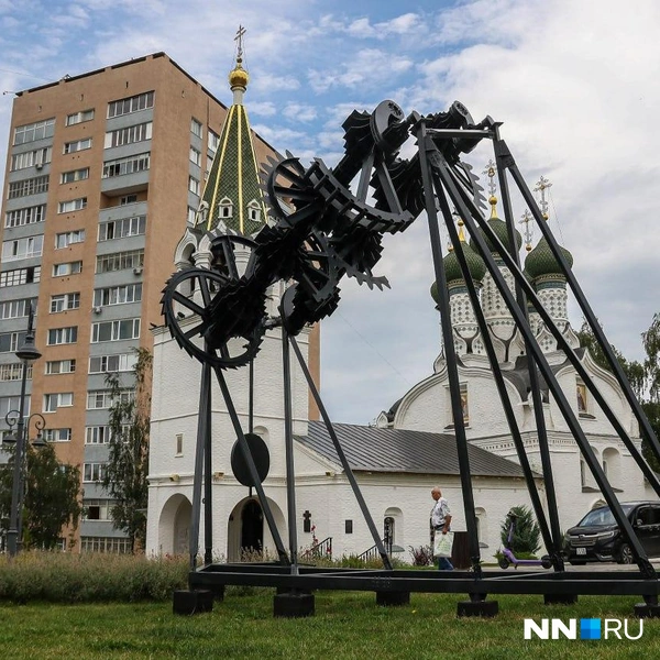 Новый арт-объект посвящен нижегородскому изобретателю Ивану Кулибину | Источник: Наталья Бурухина / NN.RU