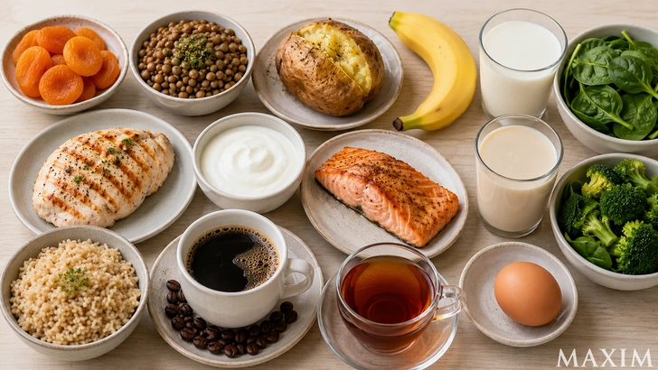 Не только бананы: 15 продуктов, богатых калием | Источник: AI / MAXIM