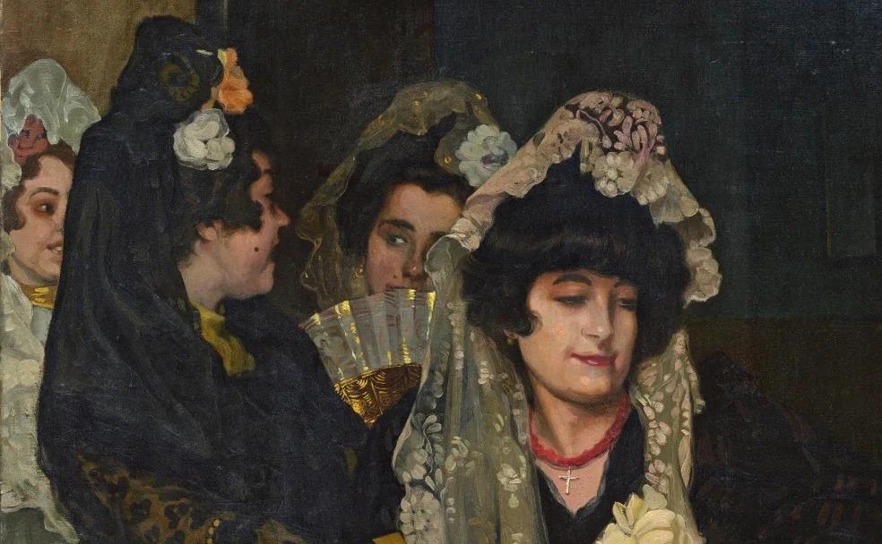 Игнасио Сулоага-и-Сабалета. «Испанка в ложе на Пласа-де-Торос». | Источник: пресс-служба выставки