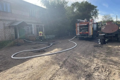 В Красногвардейском районе горел магазин в жилом доме