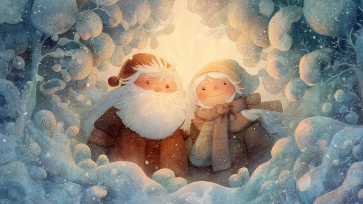 50+ новых красивых, стильных открыток «С Новым годом!» | Источник: Midjourney