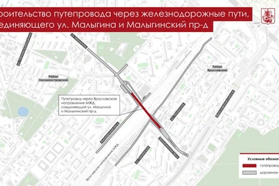 Путепровод над Ярославским направлением МЖД соединит два района Москвы