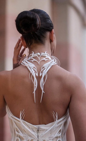 Создано первое свадебное платье, полностью напечатанное на 3D-принтере