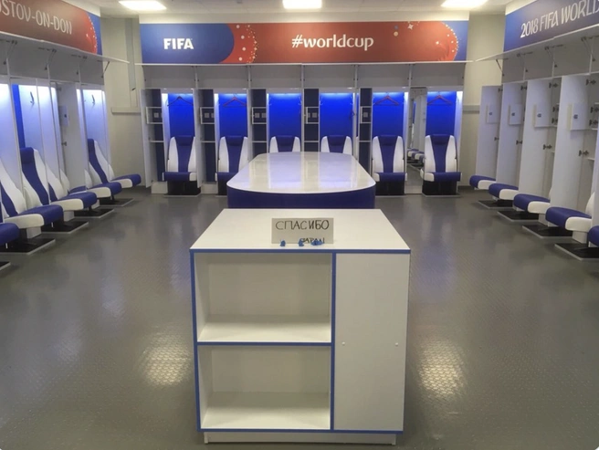 Раздевалка «Ростов Арены» | Источник: Walsh U Men’s Soccer / X.com 