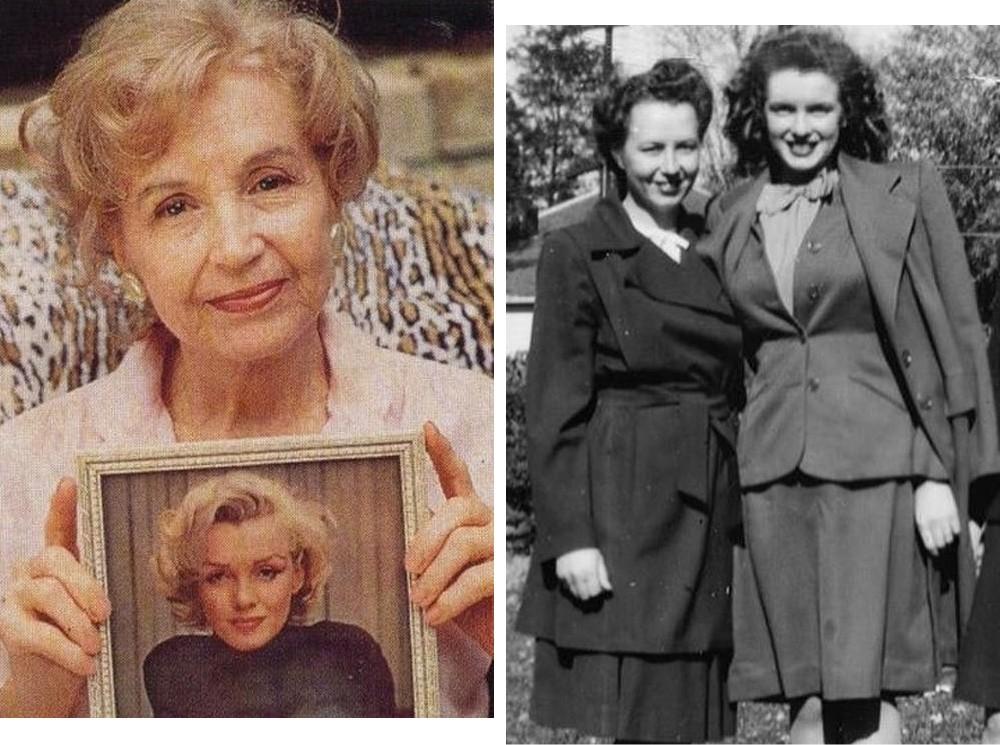 Бернис Бейкер Миракл c портретом сестры. Она же с Нормой Джин (которая стала впоследствии известна как Мэрилин Монро) | marieclaire.ru