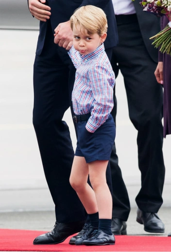Принц Джордж во время визита в Варшаву, 17 июля 2017