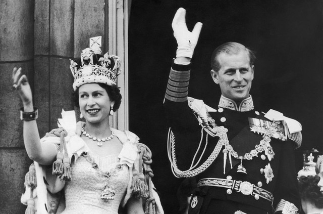 Принц Филипп и Королева Елизавета