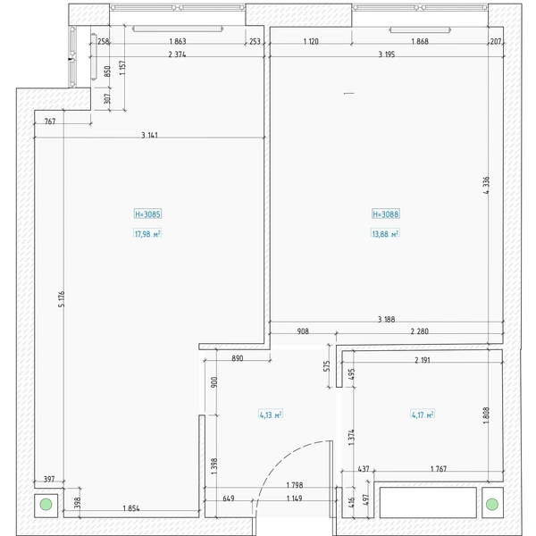 План квартиры 39 м² до и после. Проект Карины Алтуниной.