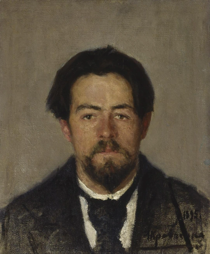 Николай Кравченко. Портрет Антона Павловича Чехова. 1895. Литературный музей Института русской литературы (Пушкинского Дома) Российской академии наук, Санкт-Петербург | Источник: пресс-служба выставки