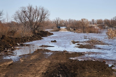 Мост закрыт в Саратовской области из-за паводка
