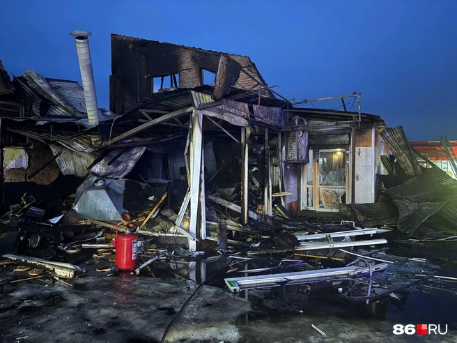 От пекарни остались лишь обломки | Источник: Анастасия Сидорова / 86.RU
