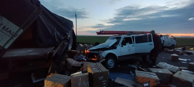 В Оренбургской области водитель не признал вину в ДТП, в котором двое погибли и четверо пострадали | Источник: УМВД России по Оренбургской области