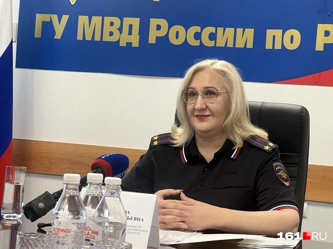 Врио начальника управления по вопросам миграции ростовского главка МВД Виктория Григорьева | Источник: Алина Заярная / 161.RU