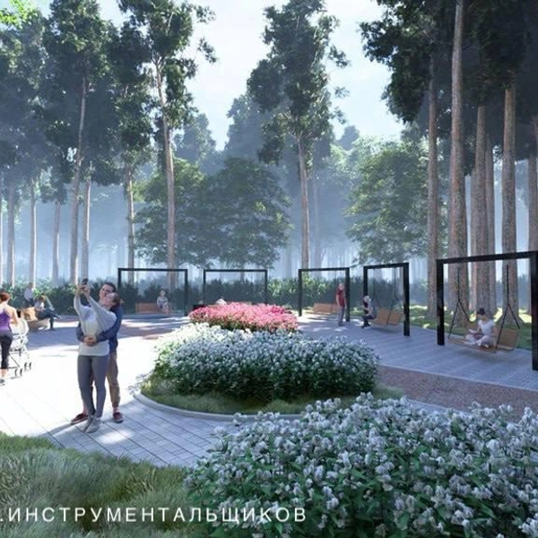 В Сестрорецке благоустроят парк на Инструментальщиков и сквер Петра Великого | Источник: телеграм-канал Евгения Разумишкина