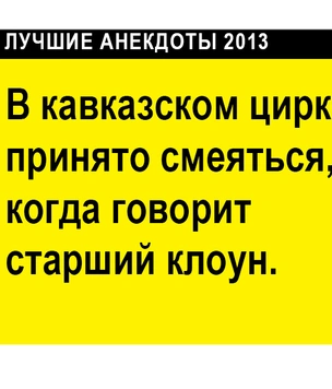 Лучшие анекдоты 2013 года