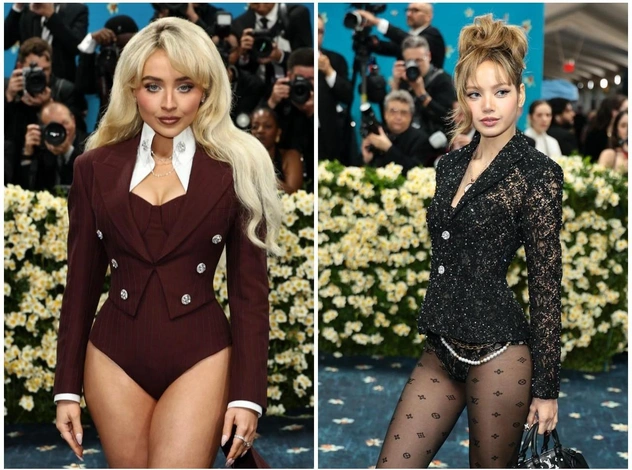 Можно ли прийти на Меt Gala в одном боди? Отвечают Сабрина Карпентер, Лиса и Доджа Кэт