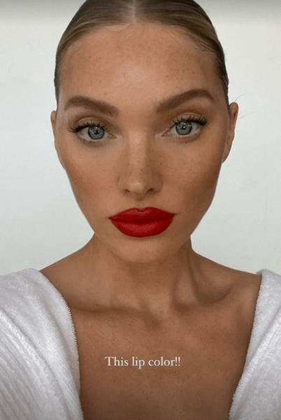 Яркие губы как у Эльзы Хоск — самый красивый тренд макияжа на весну 2024