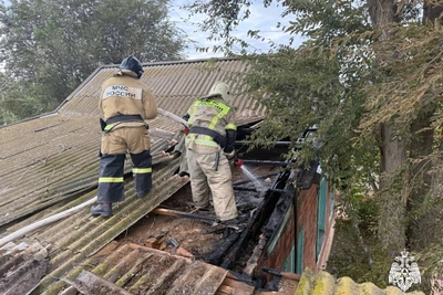 В Комсомольском потушили пожар в жилом доме