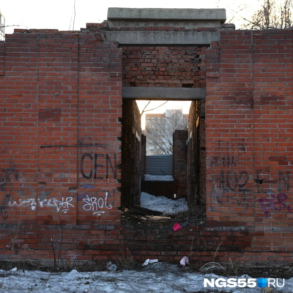 Стены успели разрисовать вандалы | Источник: Евгений Софийчук / NGS55.RU