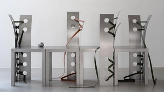 Скульптурная мебель из нержавеющей стали от Нары Ли