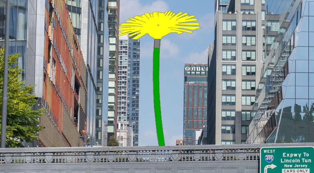 Юдит Хопф (Judith Hopf). Dandelion | Источник: thehighline.org