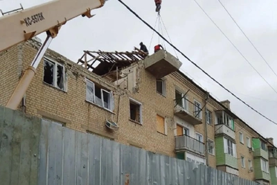 Под Волгоградом восстанавливают дом после взрыва газа