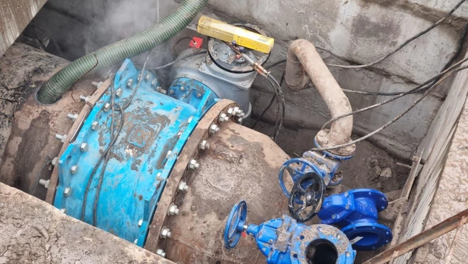 На участке завершили сварочные работы | Источник: Кудрявцев Максим/Telegram