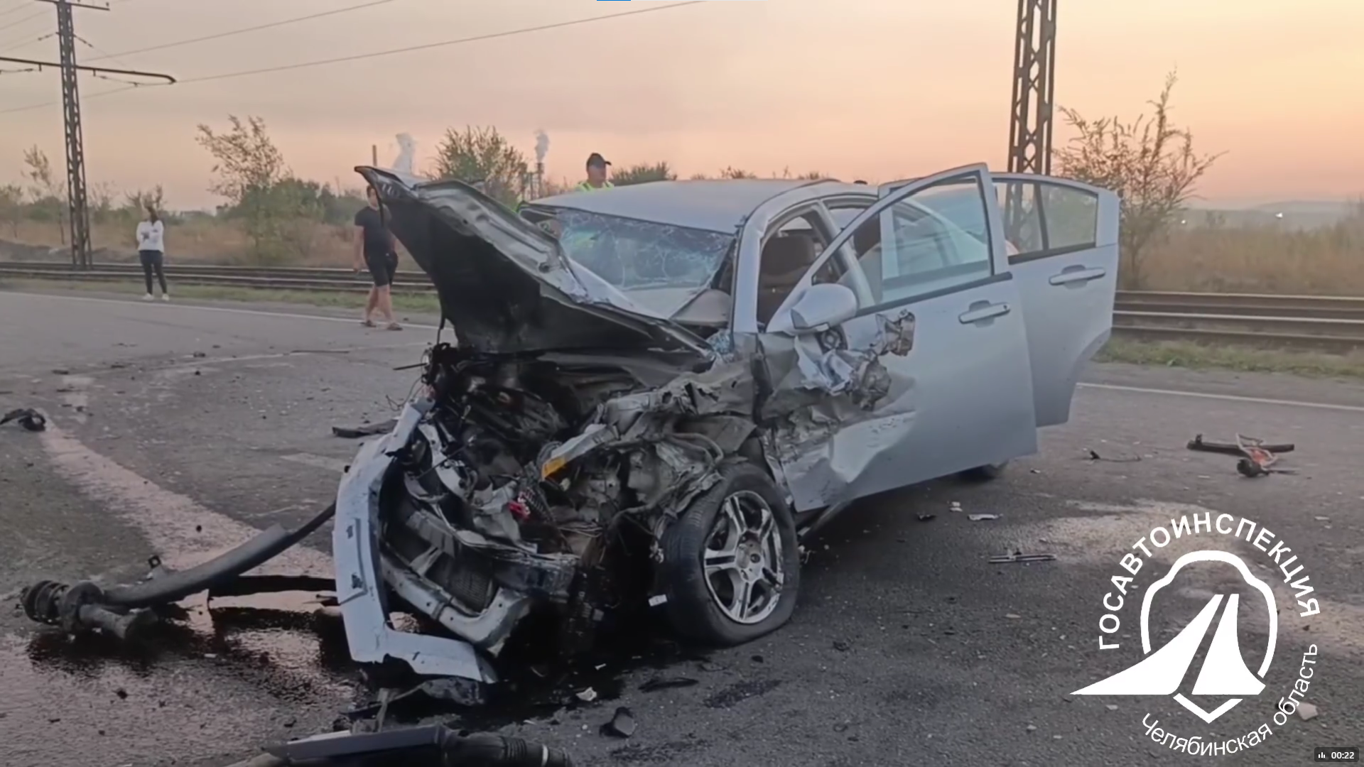 Водитель Daewoo Nexia погиб в массовом ДТП в Магнитогорске