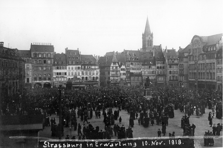 Митинг в Страсбурге 10 ноября 1918 г.