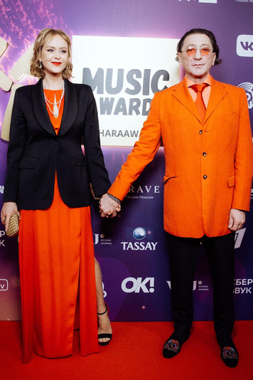 <p>Григорий Лепс с бывшей женой Анной на премии «Жара Music Awards-2021»</p>