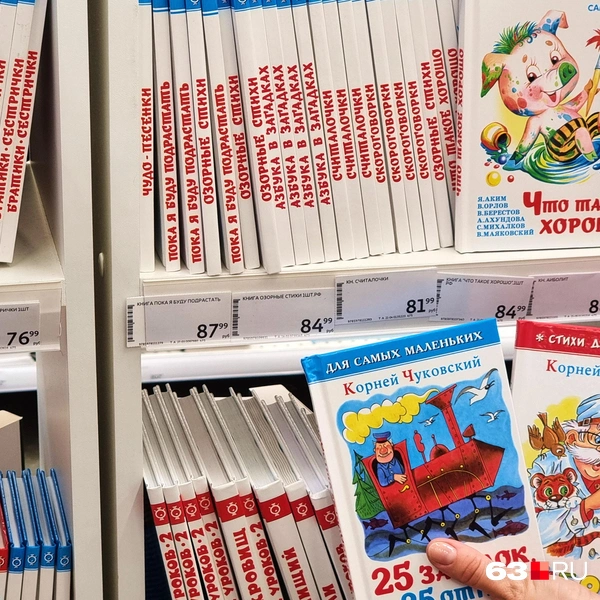 От 76,99 рубля стартует цена на небольшие книги с детскими стишками. Переплет твердый | Источник: Роман Данилкин / 63.RU