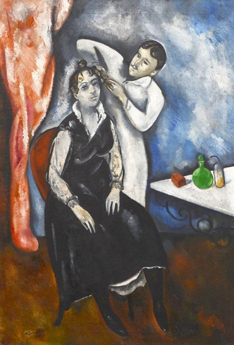 Николай Синезубов. «Парикмахер». 1920. Нижнетагильский музей изобразительных искусств | Источник: пресс-служба выставки