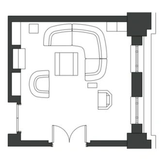 Готовый проект: гостиная 20 м² для любителя искусства (фото 6)