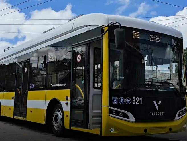 В Ставрополе на дороги выехали новые троллейбусы с автономным ходом более 20 км, кондиционерами, видеонаблюдением и электронным табло | Источник: t.me/VVV5807