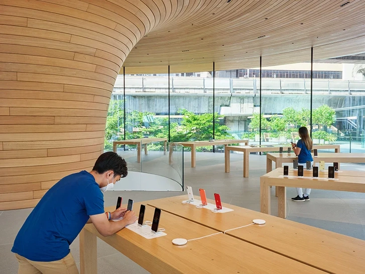 Новый бутик Apple Store в Бангкоке: проект Foster + Partners