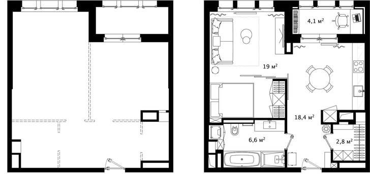 Первый план: все, что нужно знать о планировке маленьких квартир (фото 26)
