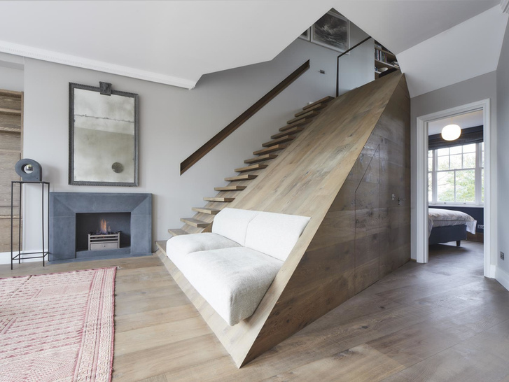 Лондонская квартира с деревянной лестницей от Deca Architecture (фото 2)