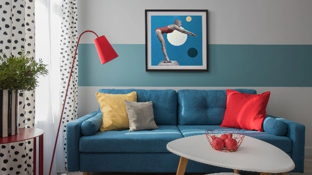 Color blocking: квартира 46 м² под сдачу