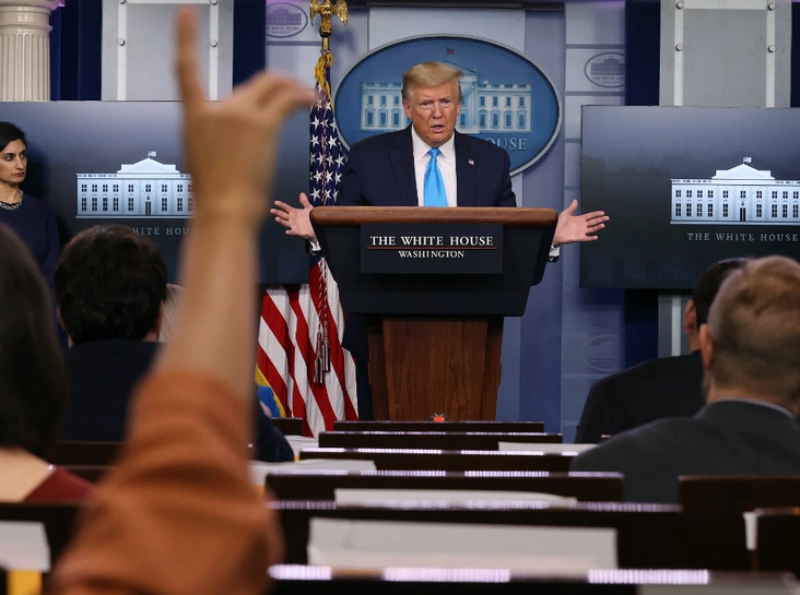 Пресс-брифинг в Белом доме, 7 апреля 2020