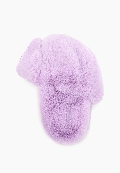 Фиолетовая шапка из искусственного меха