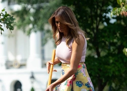 Мелания Трамп в Белом доме, 27 августа